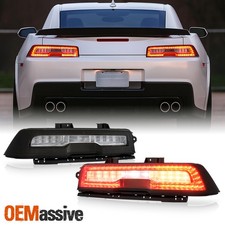 For 2014-2015 Chevy Camaro Halogen Type Smoked Full Led Tail Light Wled Reverse For 2014-2015 Chevy Camaro Halogen Type Smoked Full Led Tail Light Wled Reverse