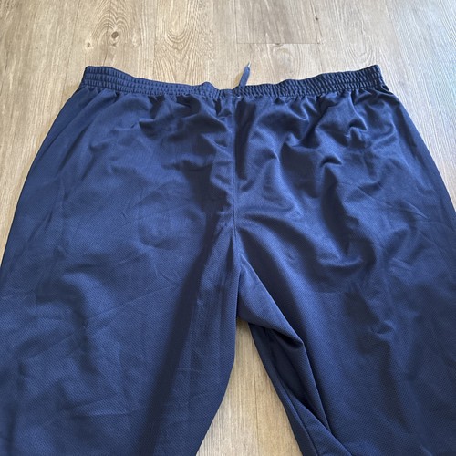 Pantalones deportivos de calentamiento de baloncesto Adidas detroit Pistons talla 2XL para hombre azul marino 3 rayas - Imagen 7 de 8