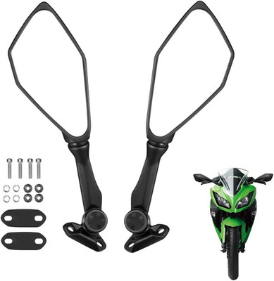 Ninja 300 Mirrors Compatible with Ninja 400 250 500 ZX6R EX300 ZX-6R Motorcycle