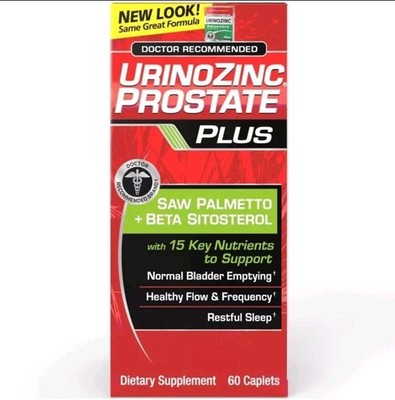 Urinozinc Prostate Health Complex Beta Plus Supplement Urinary Support 60 ct