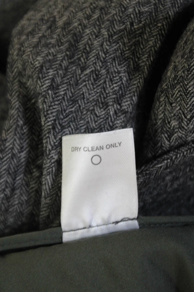 Pantalones rectos Classiques Entier para mujer de lana con cremallera tiro medio gris talla 6 Foto 4 de 4