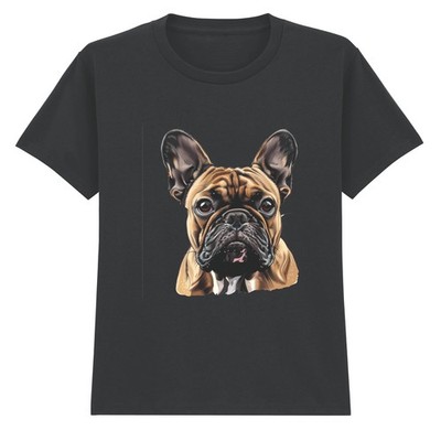 Französische Bulldogge Tiere Kinder T-Shirt süß Hunderasse Frenchie Tee