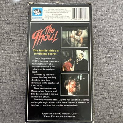 The Ghoul VHS Interglobal Video 1989 Horror Peter Cushing for sale