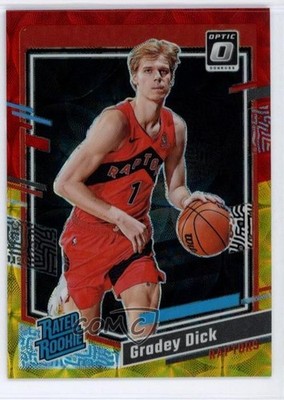 2023 Donruss Optic International Red & Gold Prizm /99 Gradey Dick Rookie RC 1uw6