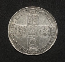 GEORGE II. 1746 HALF CROWN. VERY NICE