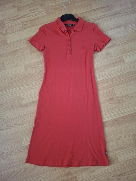 Women Dress Red Cotton 36