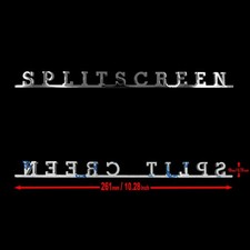 „Split Screen“ Edelstahl Heckklappen Emblem passend für VW Käfer Bus T1/T2