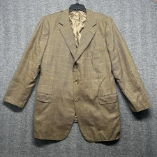Ermenegildo Zegna Houndstooth Trofeo Sport Coat Blazer Jacket Men's 44L