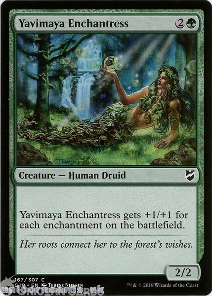 Yavimaya Enchantress :: Commander 2018 :: C18-167 Common Mint MTG Card