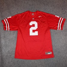 Vintage Ohio State Buckeyes Jersey Mens XL Red  Football Nike #2 Terrelle Pryor
