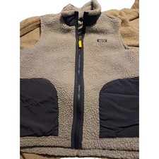 Patagonia Sherpa Fleece Vest Youth Grey Xl T9