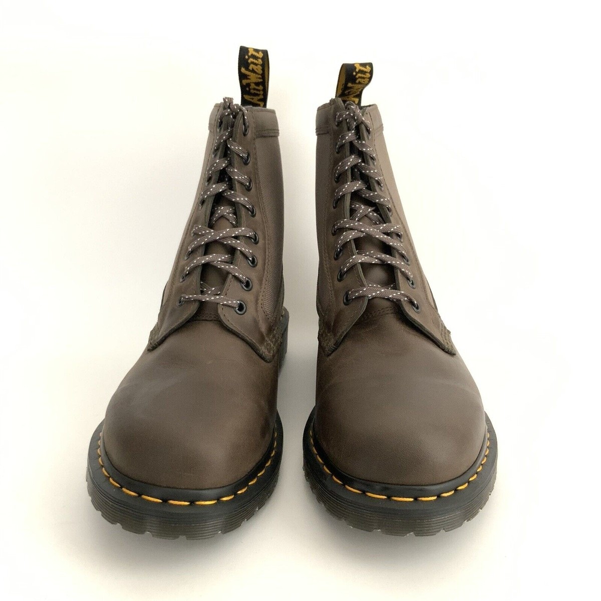 Dr. Martens 1460 Panel Leather Lace Up 8 Eye Boots Men Brown 