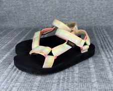 Teva Sandals Girls Size 1 Tie Dye Water Shoes Adjustable Straps Comfy