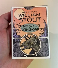 Art of Play, William Stout, Dinosaurs Playing Cards, Printed in the USA