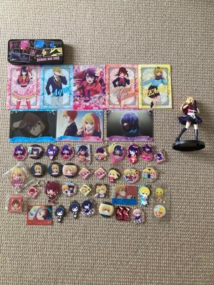 Oshi no Ko Merchandise Lot - Figure, Cards, Keychains, Pencil Case
