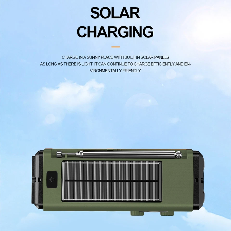 Portable DAB+/FM Radio Multi-Functional Emergency Radio BT Speaker -A B - Image 2 of 4