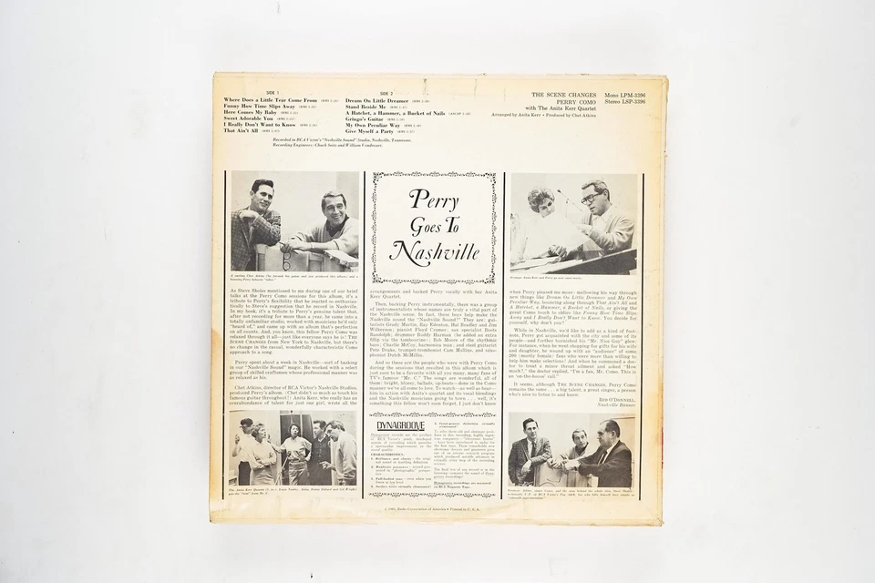 Perry Como With The Anita Kerr Quartet - The Scene Changes - Vinyl LP Record - Foto 2 de 3