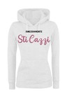Felpa Donna & Bambin con Cappuccio - SINCERAMENTE STICAZZI - Divertente Humor