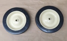 Ertl Pedal Tractor Part Front Wheel 7 x 1.5" Cream White Set
