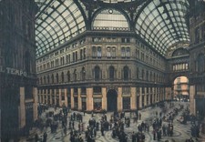 Napoli Galleria,Italia cartolina d'epoca originale