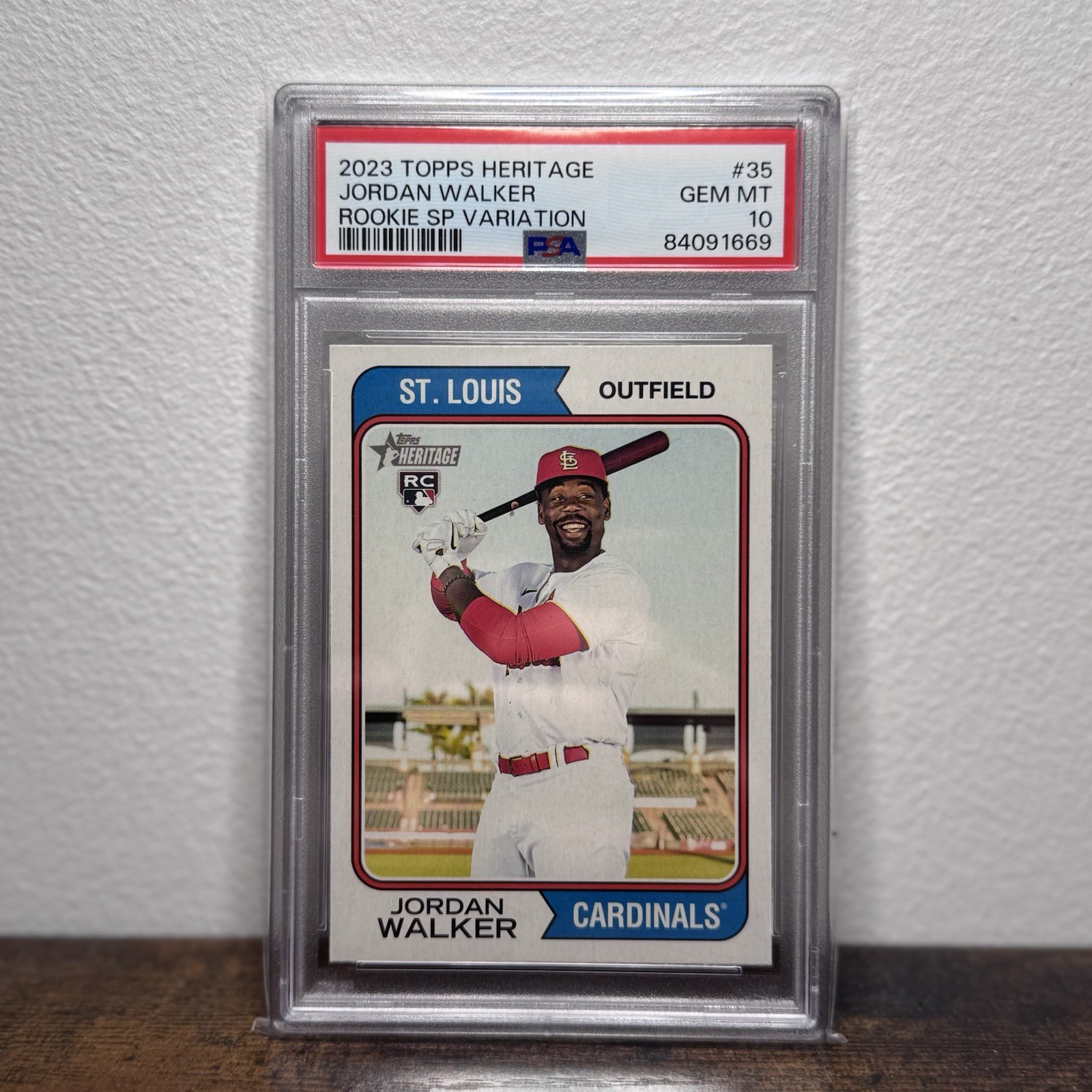 2023 Topps Heritage - Rookie Variation Jordan Walker #35 (RC)