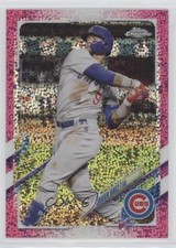 2021 Topps Chrome Magenta Speckle Refractor 323/350 Javier Baez #9 5w7