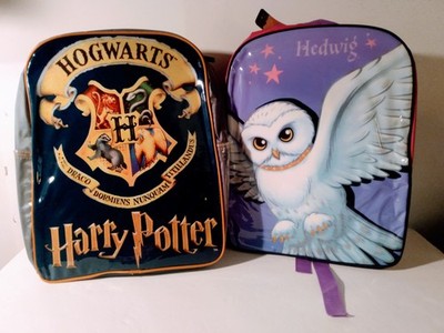 2001 Harry Potter Hogwarts & Hedwig Multicolor PVC Material Backpacks New Tags