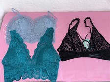 Lot Of 3 Bralettes Fredericks Of Hollywood Size Small