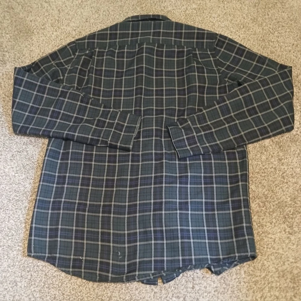 Camisa informal de franela con botones Merrell Opti-Wick UPF 20+ para hombre talla mediana Foto 2 de 4