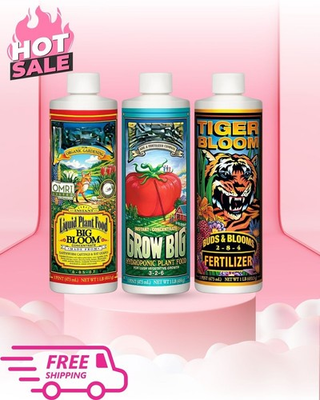 #ad Liquid Nutrient Trio Hydro Formula Big Bloom Grow Big amp; Tiger Bloom 3x16oz $44.99