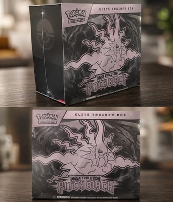  Pokémon TCG Elite Trainer Box - Sealed Mega Evolutions Pitch Black, 1 box. 