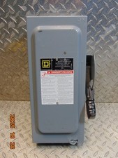 SQUARE D H361N SER F05 30A 30 AMP FUSIBLE SAFETY DISCONNECT SWITCH