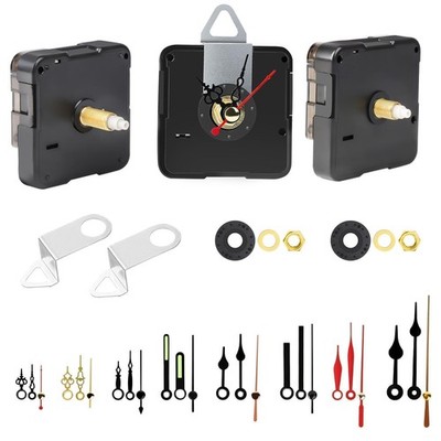EEEKit 3PCS Silent Quartz Clock Mechanism Kit with 8 Pairs of S, Multicolor 