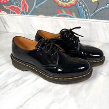 Dr. Martens 1461 Patent Lamper Black 3-Eye Oxford Shoes Women 8 EU 39