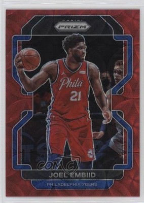 2021-22 Panini Prizm Choice Red Prizm 54/88 Joel Embiid #176 14t3
