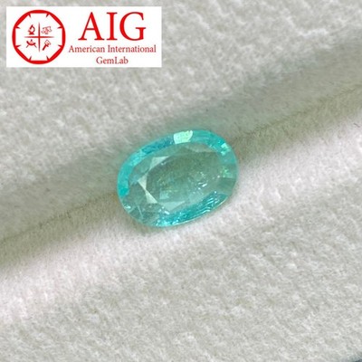 Copper Bearing Paraiba Tourmaline Mozambique AIG Certified 0.83ct