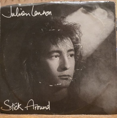 Julian Lennon: Stick Around - NM/VG - Pop Rock 45rpm Atlantic Promo Record 