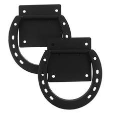2 Pcs Horse Hoop Lanyard Ring Helps Pull Back Tack Supplies Barn Accessories