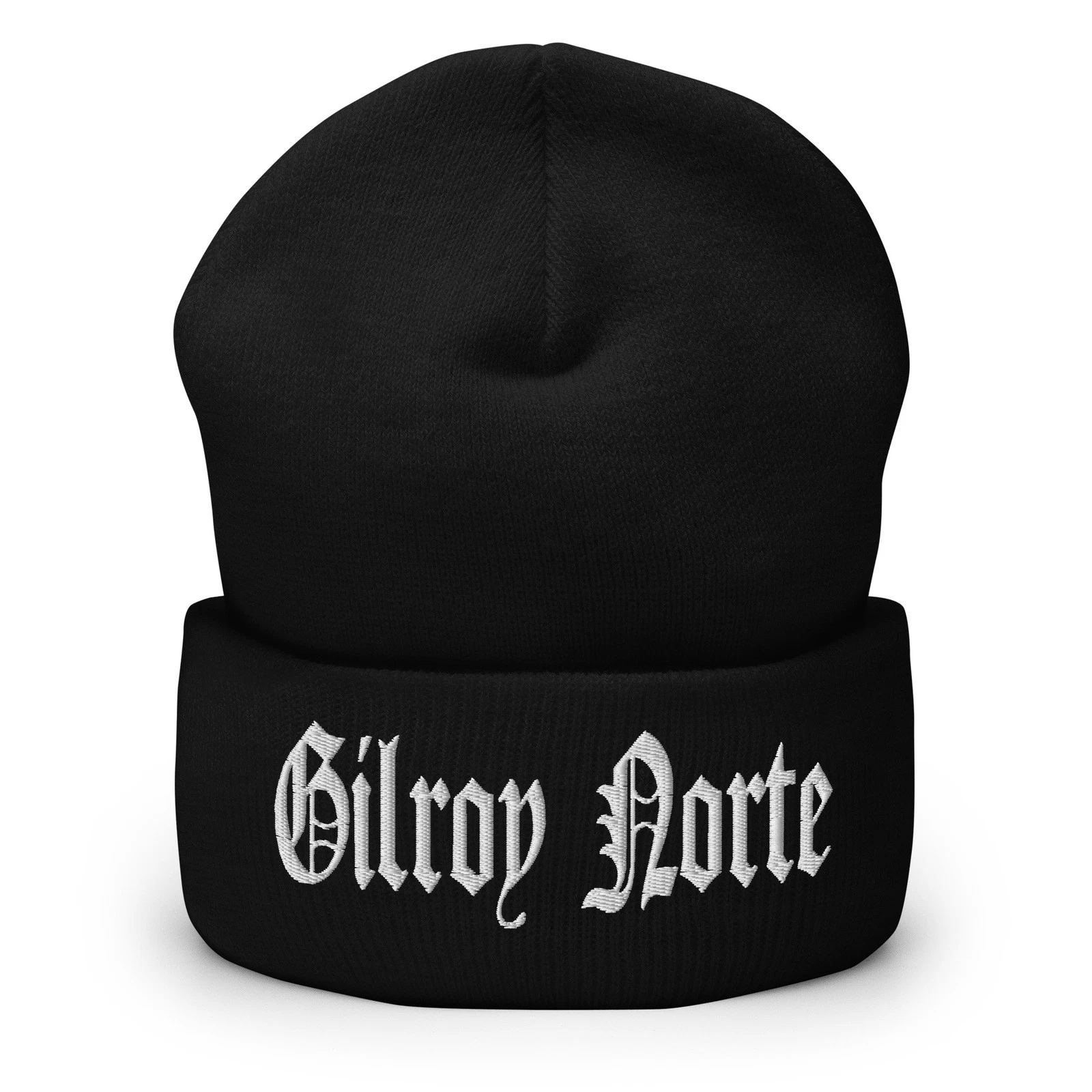 Gilroy Norte Cuffed Beanie 408 California Streetwear Winter Knit Hat Black