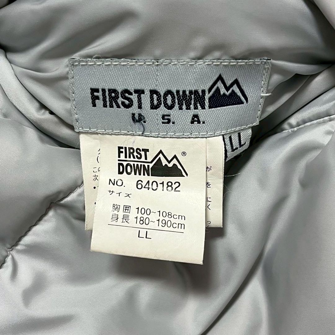 First Down XL Reversible Down Jacket Black Gray W… - image 9