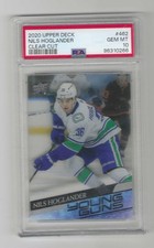 2020-21 UPPER DECK YOUNG GUNS CLEAR CUT NILS HOGLANDER RC # 462           PSA 10