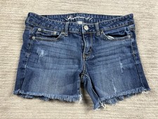Forever 21 Jean Shorts Womens 29 Blue Denim Cut Off Cotton Blend
