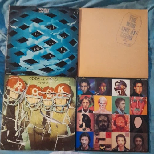 The Who LOT OG Vinyl W/ Posters & Inserts VG/VG+ Album Lp Records  Vintage