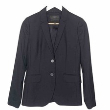 J. Crew Women's Black 1035 Super 120's Jacket Blazer 100 Wool Size 4