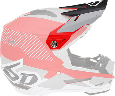 6D Helmets ATR-2 Fusion Red Replacement Visor 72-6103 Universal