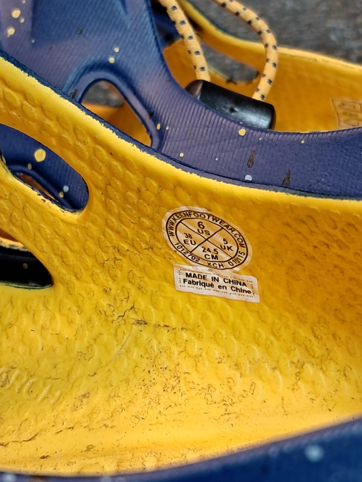 KEEN Scarpe Gladiatore Ragazzo Sandalo Blu Sintetico Coulisse Taglia 6 Medium