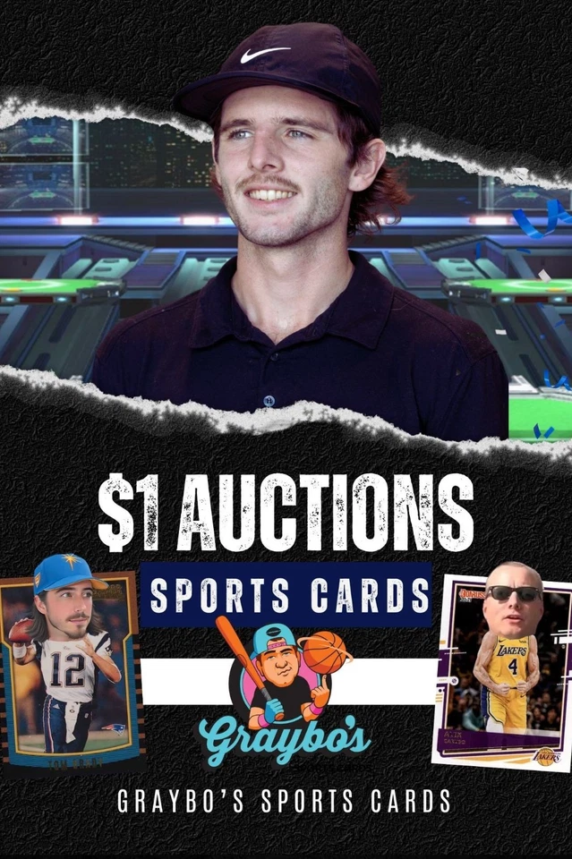 $1 Starts - Football, Baseball and Basketball Card Auctions!