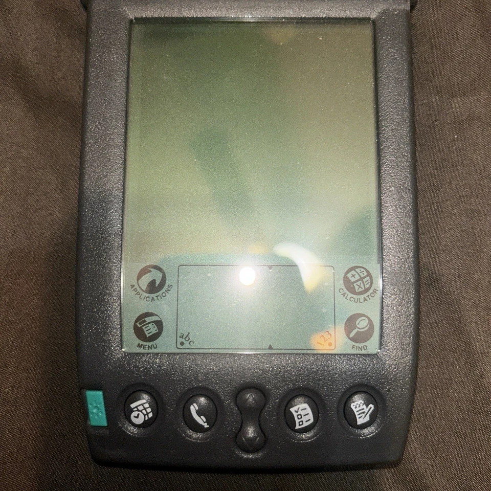 3Com Palm IIIe Translucent Classic PDA Vintage Computing TESTED WORKING W/ Stylu - Image 3 of 4