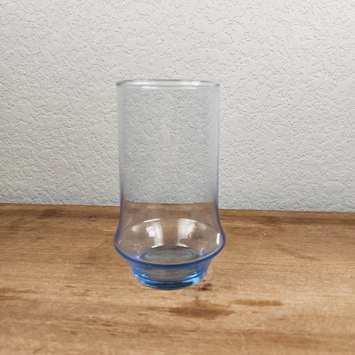 Libbey Azure Blue Glasses  Impromptu  Vintage Libbey Blue Tumblers  Set Of 4