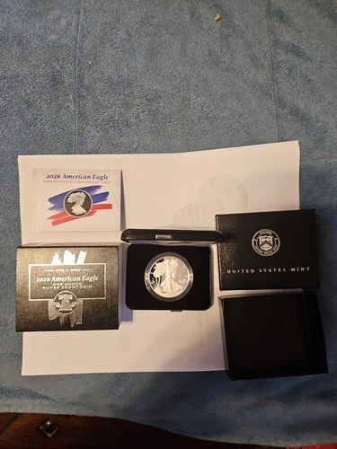 2026 W PROOF AMERICAN SILVER EAGLE (1776-2026) 250th PRIVY US MINT  (On Hand)